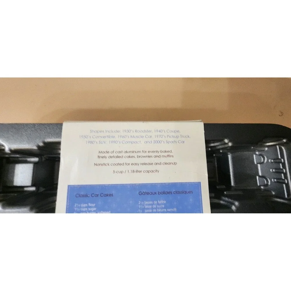Nordic Ware Classic Car Automobile Cup Cake Baking Pan W/‎ 8 Car Molds VTG FUN